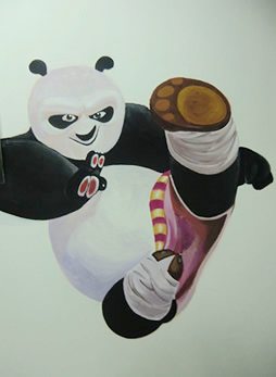 壁画-功夫熊猫